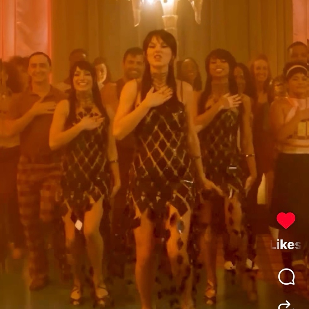 Elegant Black Sequin Dress and head band